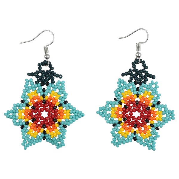 Gradient Flower Earrings