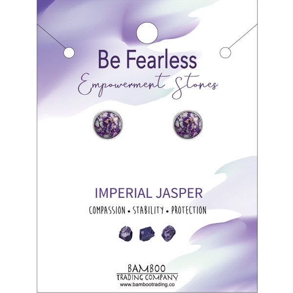 Be Fearless Round Earrings