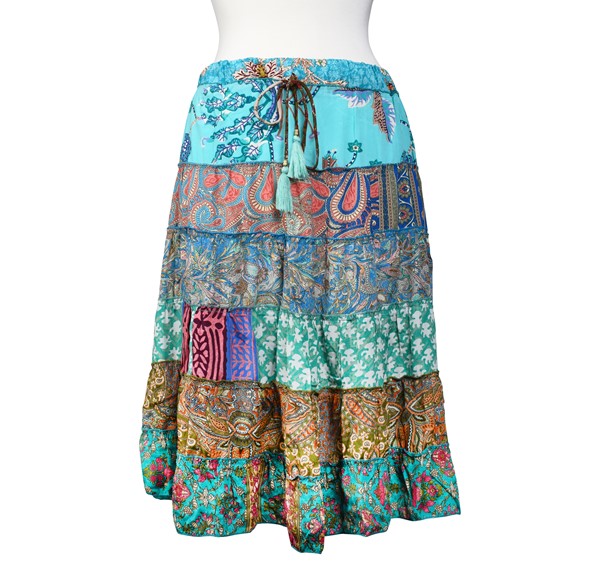 Ruffle Midi Skirt